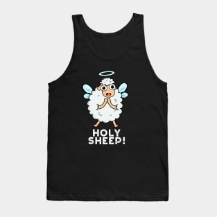 Holy Sheep Cute Animal Pun Tank Top